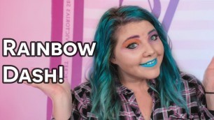 'My Little Pony Makeup Tutorial! Rainbow Dash Edition!'