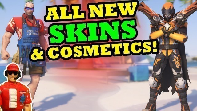 'Overwatch - ALL NEW SKINS & Cosmetics!!! - Reaper, Sombra, Soldier: 76, and More!'