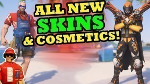 'Overwatch - ALL NEW SKINS & Cosmetics!!! - Reaper, Sombra, Soldier: 76, and More!'