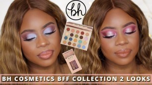 'BH COSMETICS Alondra & Elsy BFF COLLECTION | 2 Looks | Lip Swatch & Try On | Brown Skin'