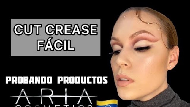 'COMO HACER UN CUT CREASE FÁCIL USANDO PRODUCTOS ARIA COSMETICS 