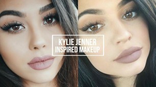 'KYLIE JENNER INSPIRED MAKEUP TUTORIAL | Natural Smokey Eye + Classic Kylie Lip | Roxette Arisa'