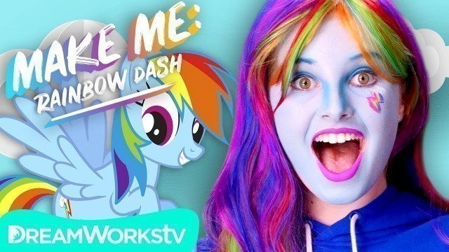 'Rainbow Dash Makeup Tutorial (My Little Pony) | MAKE ME'