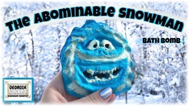 'GEORGIA CHARMS COSMETICS - \"Abominable Snowman/Bumble\" Christmas Bath Bomb Demo Review in Jetted Tub'