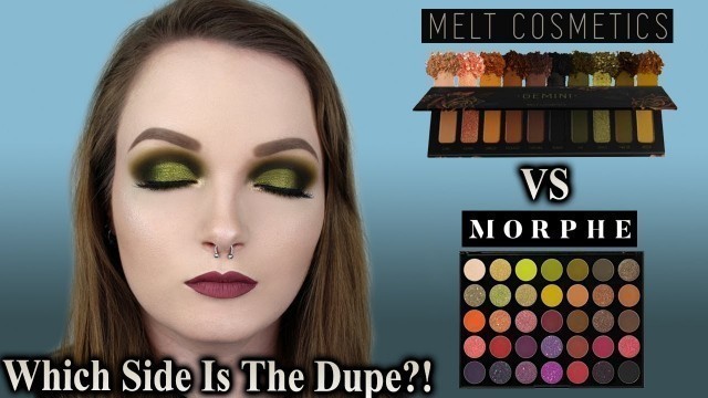 'IS MORPHE A DUPE FOR THE MELT COSMETICS GEMINI PALETTE? (SIDE BY SIDE COMPARISON)'