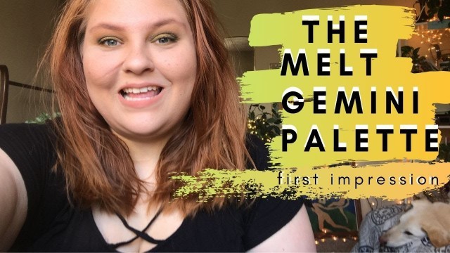 'melt GEMINI PALETTE first impressions | from a person who can\'t blend!'