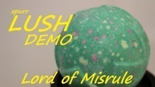 'LUSH Cosmetics LORD OF MISRULE Bath Bomb Demo + Underwater View Halloween 2015 WICKED! review'