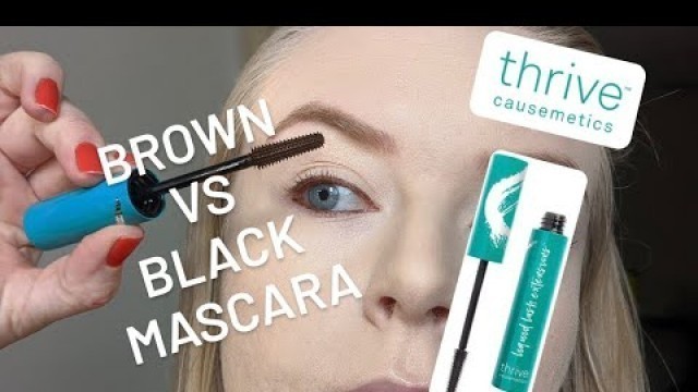 'Does Brown Mascara Make a Difference? | Black VS Brown | Thrive Causemetics Try-On!'