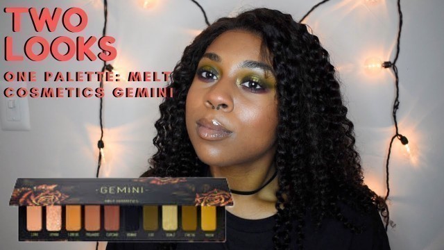 'TWO LOOKS ONE PALETTE: MELT COSMETICS GEMINI PALETTE ♊️ Kylah Mason'