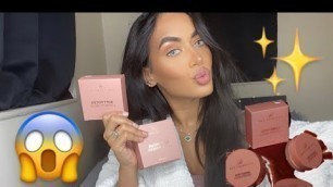 'GRWM TRYING HNB COSMETICS/ HOLLY BOON’S MAKEUP LINE LOOSE POWDERS