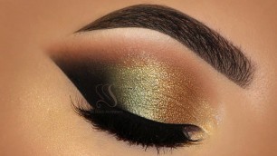 'Golden Green Makeup Tutorial! Aurora Lights | Melissa Samways'