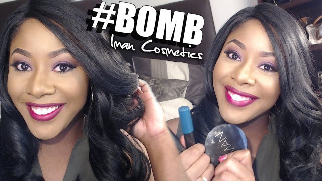 'Iman Cosmetics Luminous Foundation Demo/ Review #BOMB'