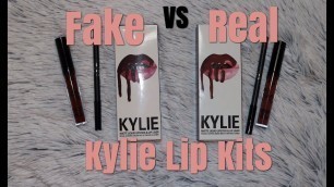 'Fake VS Real Kylie Lip Kit Comparison: Love Bite'