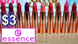 'Essence This Is Me Lipstick Swatches - All 20 NUDE shades!'