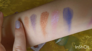 'BH Cosmetics Flower Power limited edition pallet swatches'