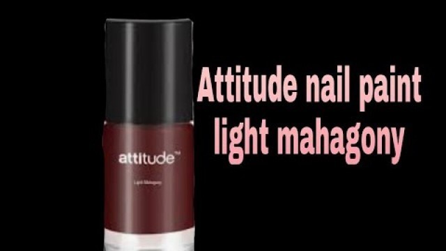 'The best nail polish review attitude light mahagony nail paint |Amway nail paint |malayalam'