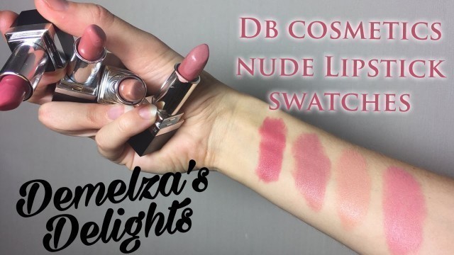 'DB Lipstick Swatches & Try-on (vegan & cruelty free)'