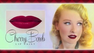 'Le Keux Cosmetics - Cherry Bomb Lip Paint Promo'