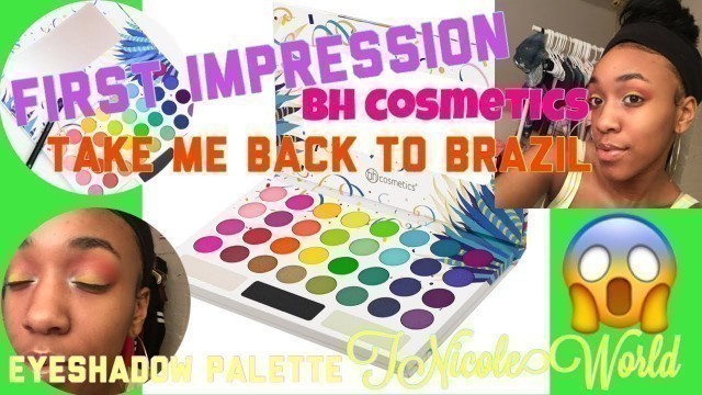 'Bh Cosmetics Take Me Back To Brazil Eyeshadow Palette First Impressions