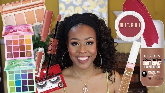 'GRWM ☆ NEW DRUGSTORE MAKEUP ☆ Revlon ☆ L.A. Girl ☆ Milani ☆  NYX ☆ BH Cosmetics & more!'