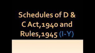 'Schedules under Drugs and Cosmetics Act, 1940 and Rules,1945 || Important schedules for Exams ||'