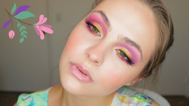 'Bold Spring Cut Crease with Glitter | Tutorial ft. BH Cosmetics Take Me Back To Brazil Palette'