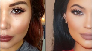 'Kylie Jenner Inspired Makeup♡How To: Overdraw Lips'