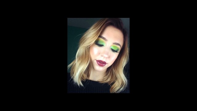 'GREEN SMOKEY EYE USING BH COSMETICS TAKE ME BACK TO BRAZIL PALETTE | TWINTORIALS'