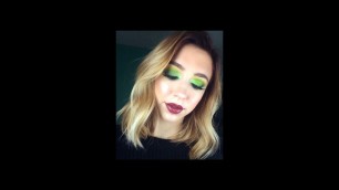 'GREEN SMOKEY EYE USING BH COSMETICS TAKE ME BACK TO BRAZIL PALETTE | TWINTORIALS'