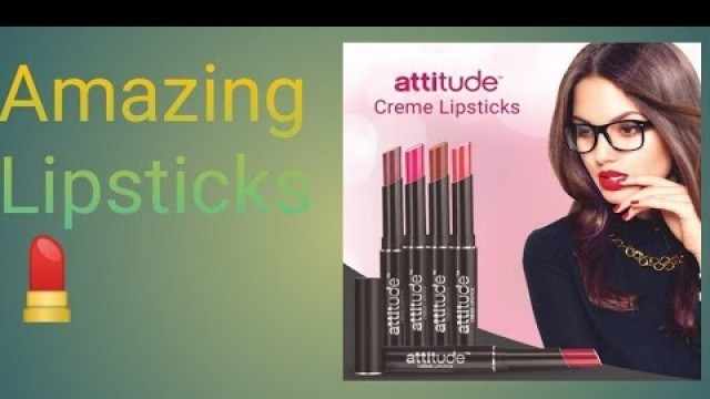 'Amway Attitude lipstick| Creme lipstick in 5 shades|review'