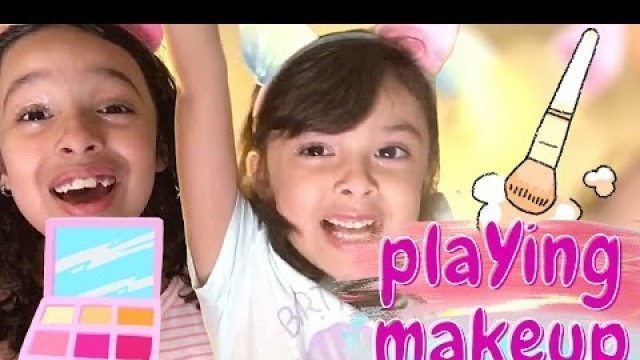 'Little pony makeup set | playing makeup | kids makeup | fun makeup for kids| Valentina and Fernanda'