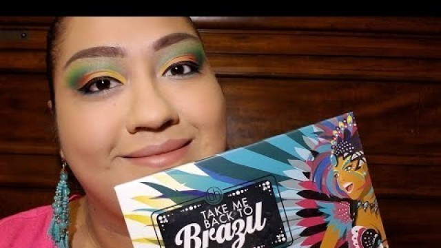 'BH Cosmetics palette Take me back to Brazil | colorful Eyeshadow tutorial'