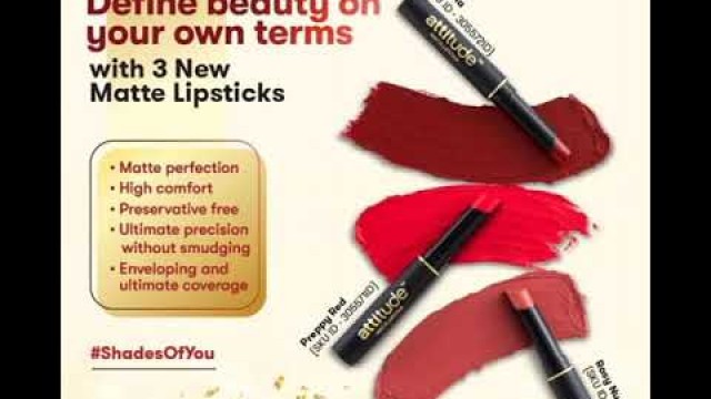 'Amway attitude new lounching lipstick and nail polish'