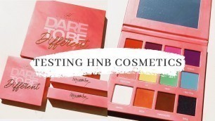 'I test out HNB Cosmetics Dare to be Different collection by Holly Boon #testing | Poppy Elizabeth'