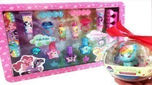 'My Little Pony Lip MakeUp Nails Polishes Make Up Jewerly Fun Pony Accessories Play Set Surprise Egg'