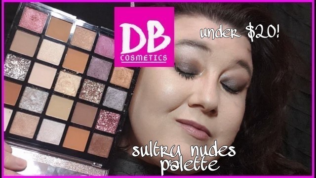 'Australian Drugstore Holiday Makeup 2020| #DBCosmetics Sultry nudes 25 shade eyeshadow palette|'