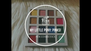 'PUR Cosmetics My Little Pony Eye Palette: First Impressions and PINK eye GRWM'