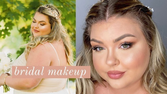 'MY WEDDING MAKEUP // Easy, Neutral Bridal Tutorial'