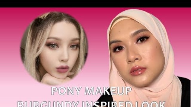 'BURGUNDY MAKEUP TUTORIAL INSPIRED BY PONY MAKEUP | HALISA SAID'