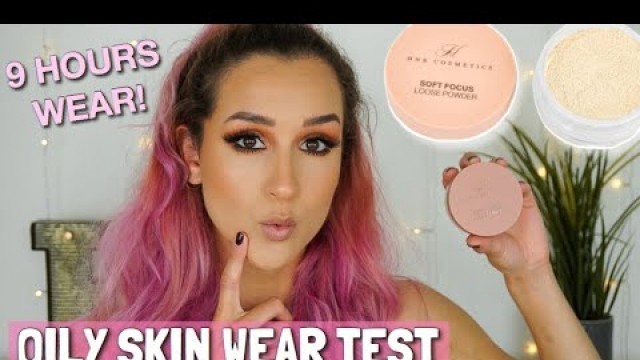 'HNB COSMETICS SOFT FOCUS LOOSE POWDER OILY SKIN WEAR TEST | 9 hours wear test!!'