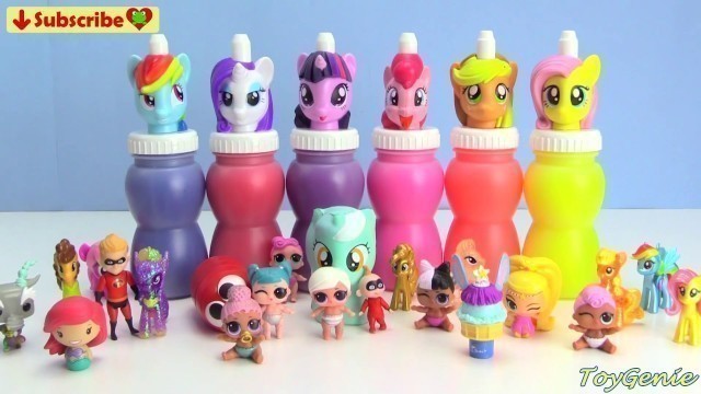 'Genie Teaches Colors with My Little Pony Slime Surprises Mania Nail Polish and Lip Glosses'