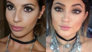 'Kylie Jenner Inspired Everyday Makeup Tutorial | Kylie Jenner Lips'