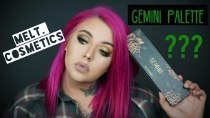 'GEMINI PALETTE | MELT COSMETICS | REVIEW AND SWATCHES'