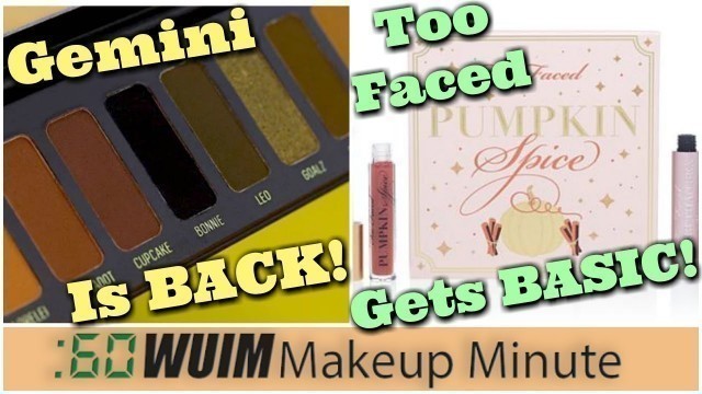 'MELT Brings Back Gemini! + Too Faced Pumpkin Spice, Gingerbread, & More Are HERE! | Makeup Minute'