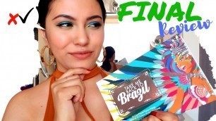 'Take Me Back to Brazil BH Cosmetics Palette Review'