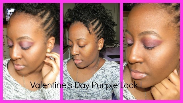 'Valentines Day❤ Purple Look| Bh Cosmetics Eyeshadow & Blush Palette'