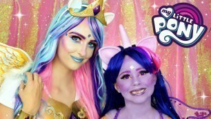 'My Little Pony Twilight Sparkle & Princess Celestia Costumes and Makeup'