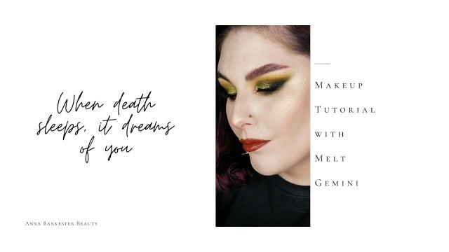 'Green Glam Grunge Makeup Tutorial with Melt Gemini Palette'