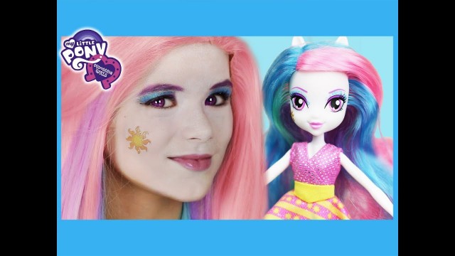 'My Little Pony Princess Celestia Makeup Tutorial!  Equestria Girl Doll Cosplay | Kittiesmama'