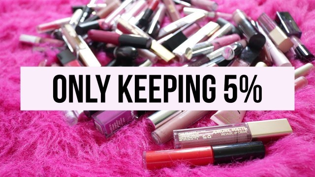 'Lipstick Declutter And Swatches 2018 | Over 100 LIPSTICKS! Part 1'